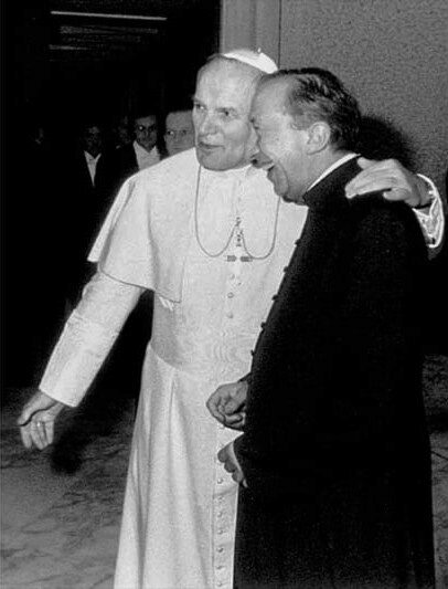 Giussani e Giovanni Paolo II