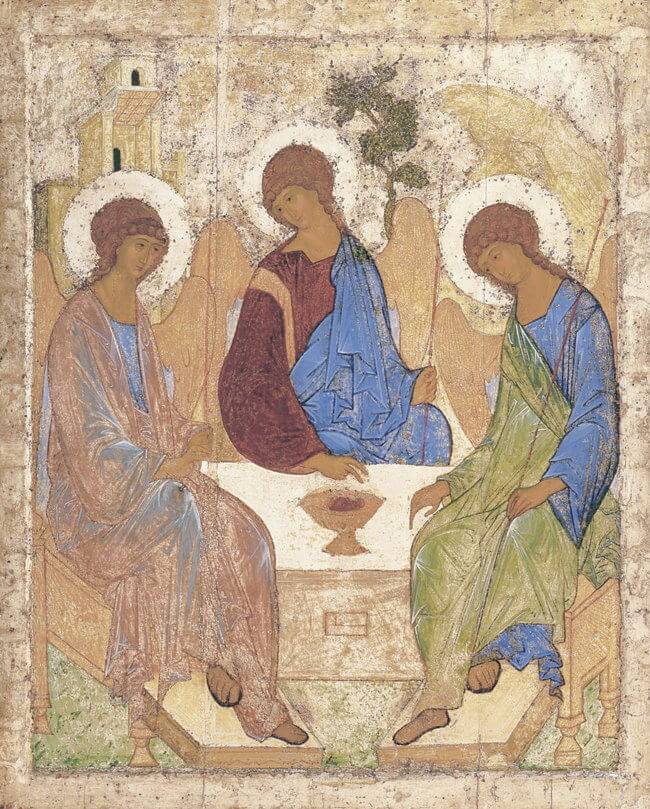 la Santissima Trinità, icona di Rublev